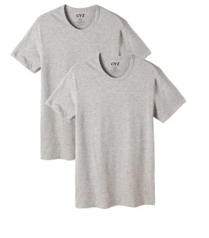 T-shirt C-neck 100% bomull 2-pack